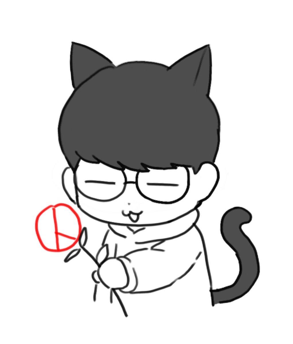 저도만들어봤습니다
투표꽃을 건네는 페냥이