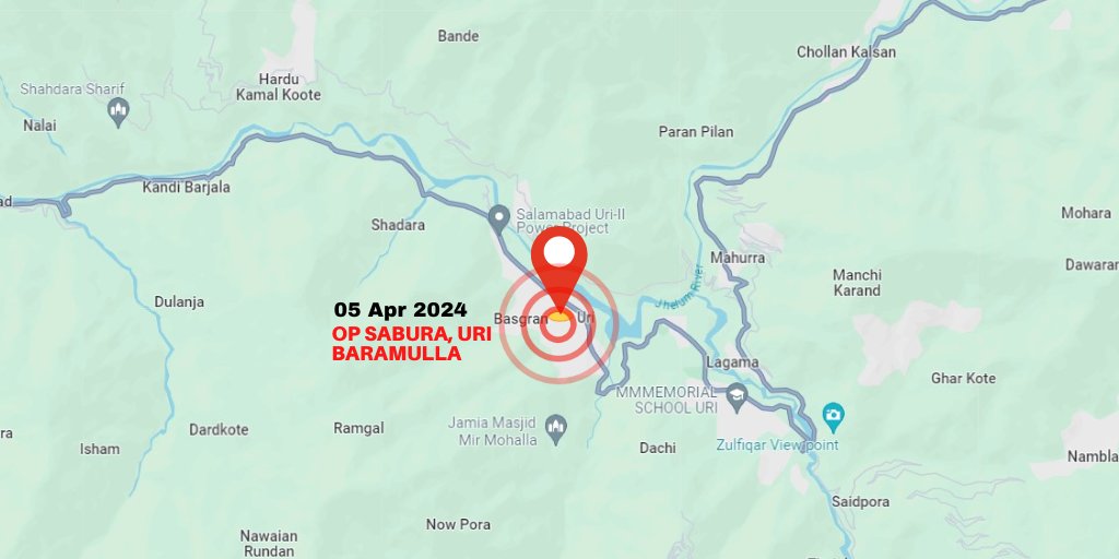 ChinarcorpsIA's tweet photo. OP SABURA, URI #Baramulla

An Infiltration bid on #LoC has been foiled by alert troops in the morning hours today, when terrorists were trying to infiltrate through Sabura Nala, Uri Sector. 01xTerrorist has been eliminated. 

Operations in progress.

@NorthernComd_IA 
@adgpi 
@HQ_IDS_India