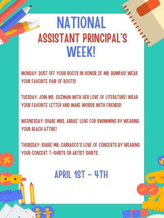 Concerts, music, and helping students is his thing! We want to wish Mr. Carrasco a Happy National Assistant Principals Day! Thank you for all you do for The Kingdom. 🏰🖤