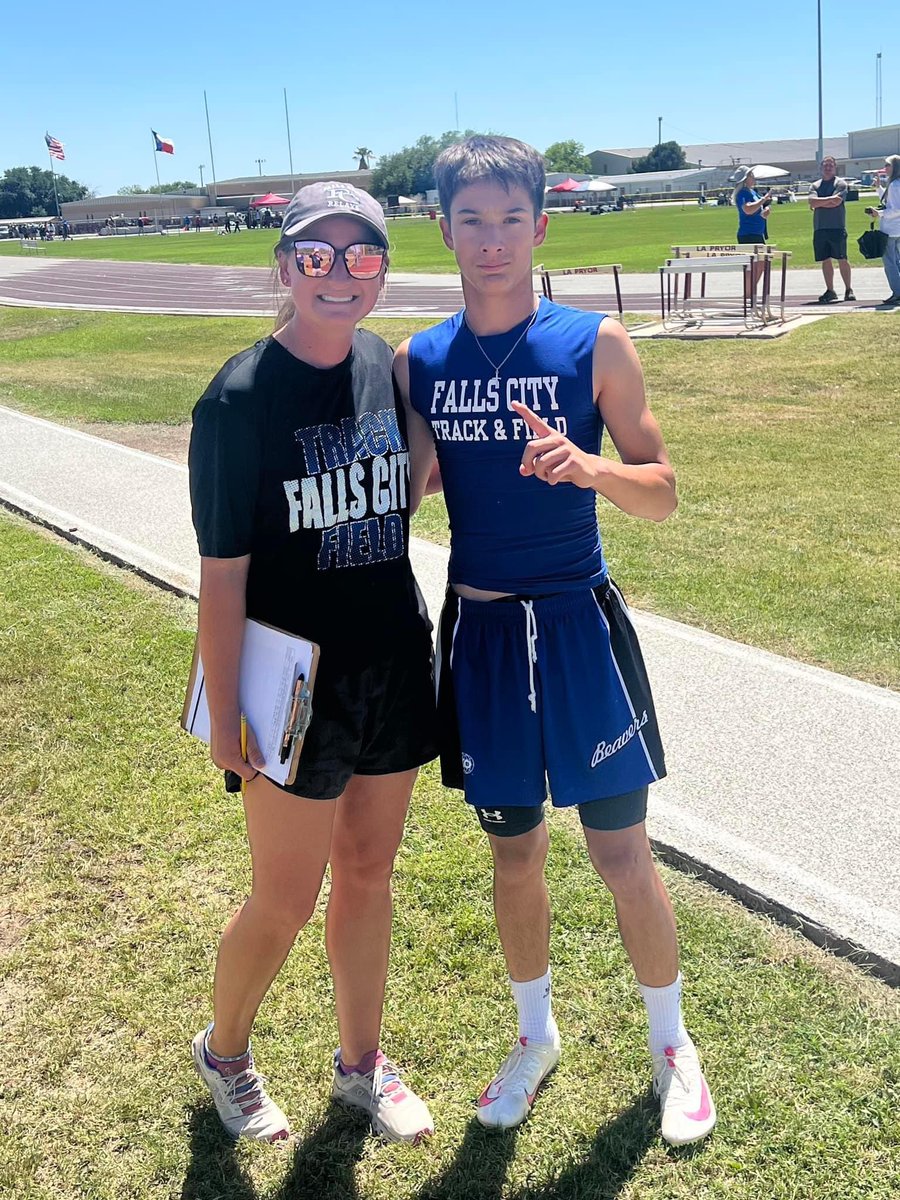1st in pole vault at district today now on to area next week. Got a new PR 10’6”. #AreaBound #DistrictChampion