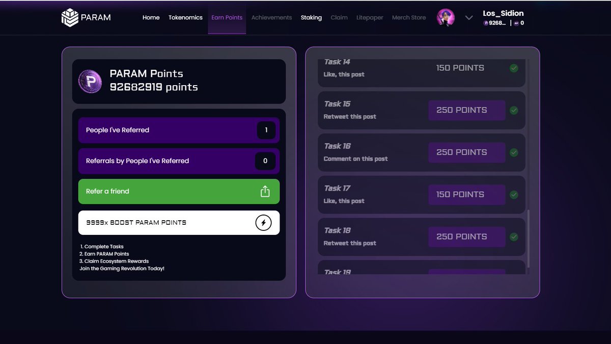 I'm on over 90 million $PARAM points to get my 9999x $PARAM all you have to do is:
👍like
🔁repost
💬comment
Thanks to <a href="/ParamLaboratory/">Param Labs</a> for giving all the points and boost 😂 /S /S /S