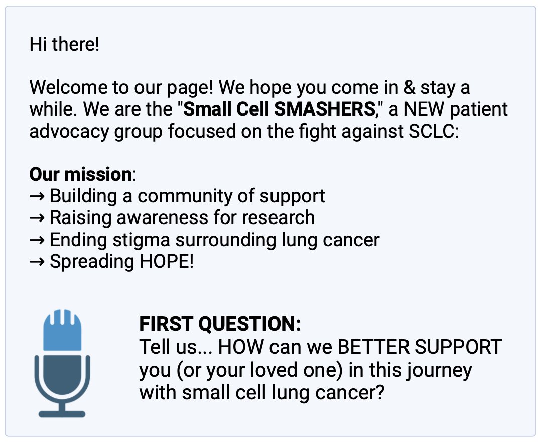 🚨First post ALERT🚨 #SCLC #nothingsmallaboutit #LCSM #noonefightsalone @drshieldsmd