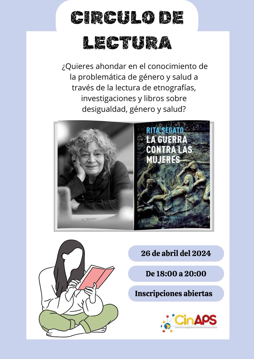 CINAPSUPCHPERU's tweet photo. 📢 Te contamos que se apertura la 2DA sesión de la Temporada 2 del CIRCULO DE LECTURA 📚📖 donde podremos compartir opiniones sobre libros relacionados a género y salud.
🗓️ Fecha: Viernes 26 de abril.
⏱ Hora: 6:00 PM.
📝 Inscríbete aqu�� ➡️ https://t.co/bgNWMx82pb https://t.co/ViJJqjg3TC