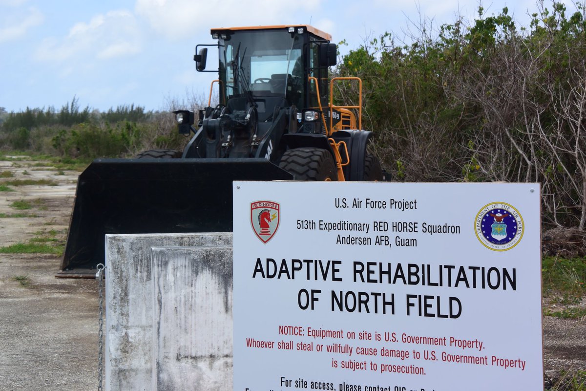 Our travels continue and we observed ongoing restoration of the North Field of Tinian. Our Red Horse engineers are carefully reclaiming this historic airfield.
