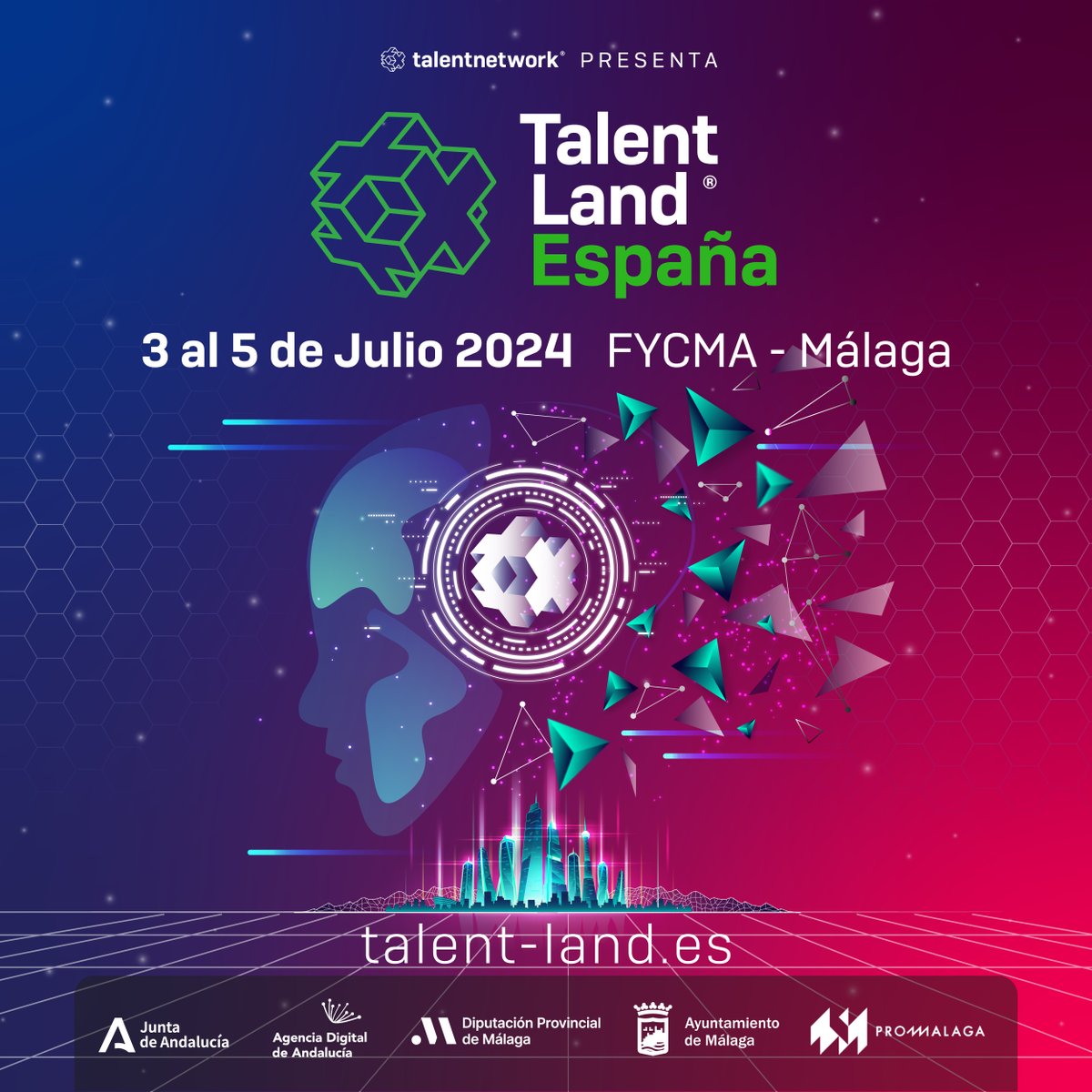 🎤📸💻✈️¡Vámonos a España! Talent Land, el evento más grande de profesionalización e innovación llegará a Europa del 3 al 5 de julio a Málaga. Vive esta experiencia presencial o remota. #TalentLandEspaña2024 talent-land.es