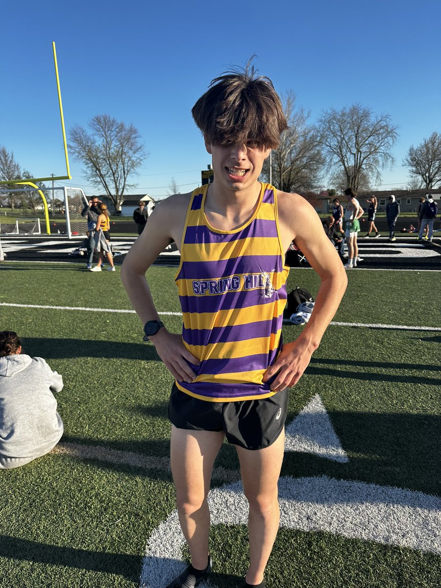 SHHSTracknField's tweet photo. Calen George 🥇 1600 m run 4:29 https://t.co/eAXf6SgUKt