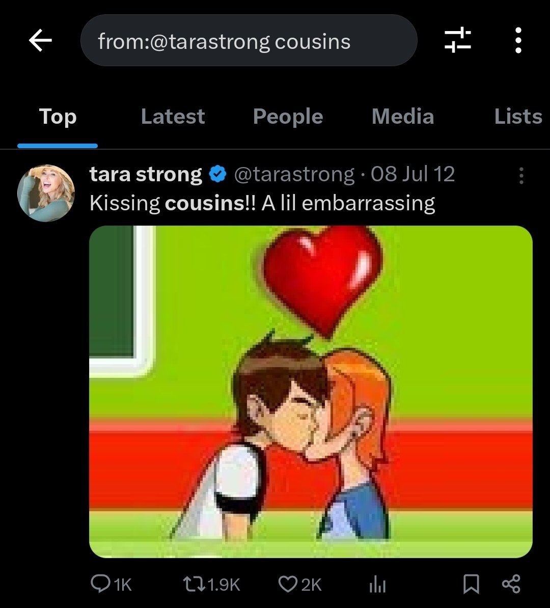 圖 美國配音員Tara Strong貼的Ben10圖