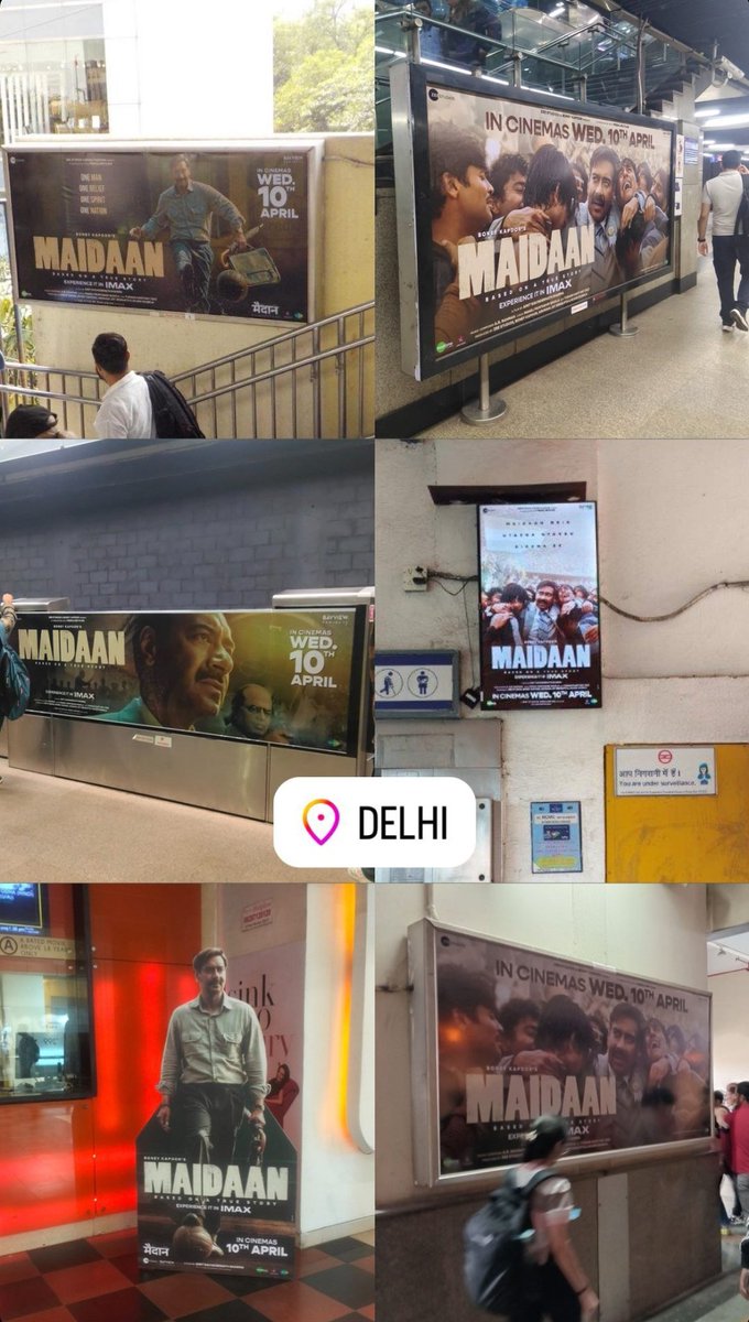 Ground Level Promotion Delhi #Maidaan 
#AjayDevgn 
#MaidaanOnEid #MaidaanOnApril10 #MaidaanInIMAX