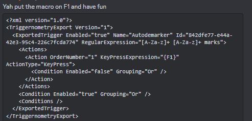 Skull_God's tweet photo. If you want to disable AM automatically, Import this trigger in Triggernometry and put the macro in the image on F1 and have fun
https://t.co/Jbm82ESJKO https://t.co/9uBgjHe7hy