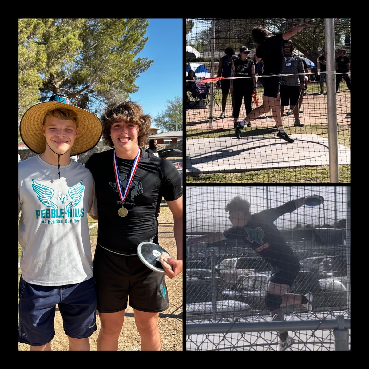 CoachHarris77's tweet photo. Special day today, a former Champion showing up to support a new Champion. These are two special young men, true Spartans, I’m proud to have coached these guys!!!!! 

@PHHS_Track @GardinerKlay @Michael_P1117 @KolePellerito https://t.co/E2Xfvhhfwl