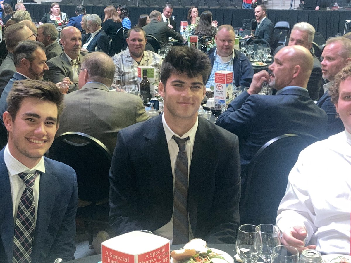 RossJernstrom's tweet photo. CONGRATS REZAC FAMILY! Westside’s Anthony Rezac accepted the “Marlin Briscoe Trophy” as the top high school player!! @Time42C @WHS_WarriorFB @Westside66 #RollSide #nebpreps https://t.co/maBECF72AL