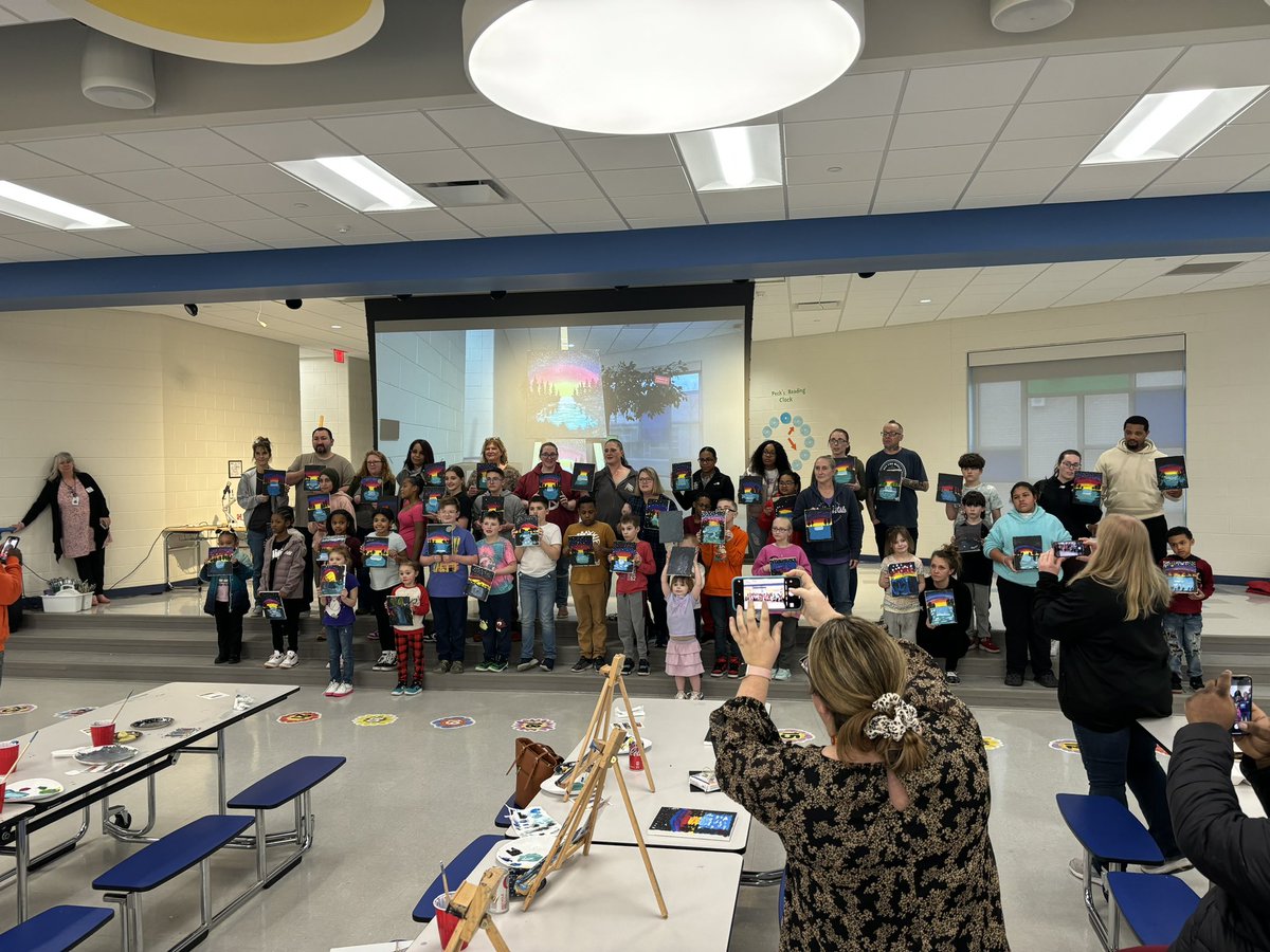 Thank you to our wonderful family engagement team for coordinating an amazing “cookies and canvas” event for students and their families. It was so much fun! <a href="/CLPublicSchools/">Center Line Public Schools</a>