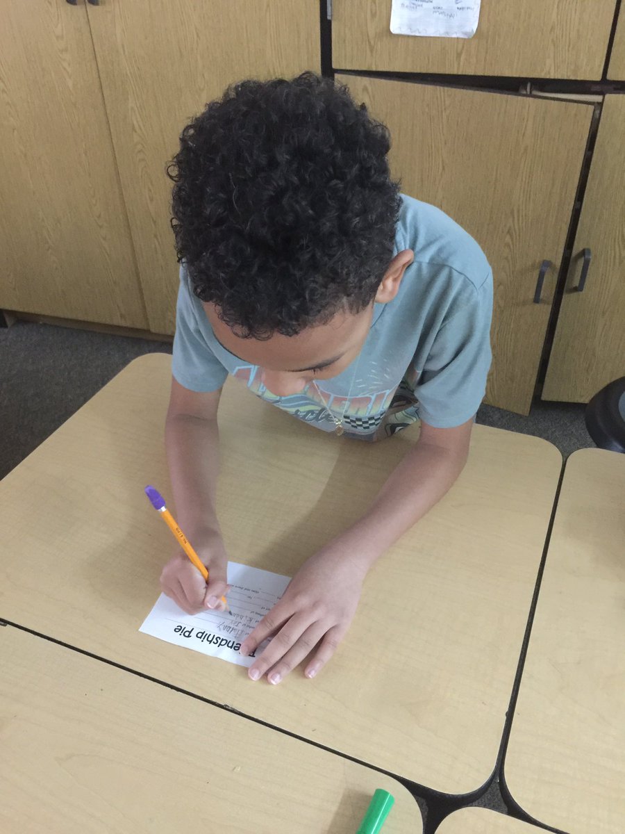 Timber’s amazing counselor visited our class. Students loved writing recipes for friendship pie. <a href="/HumbleISD_TE/">Timbers Elementary</a>