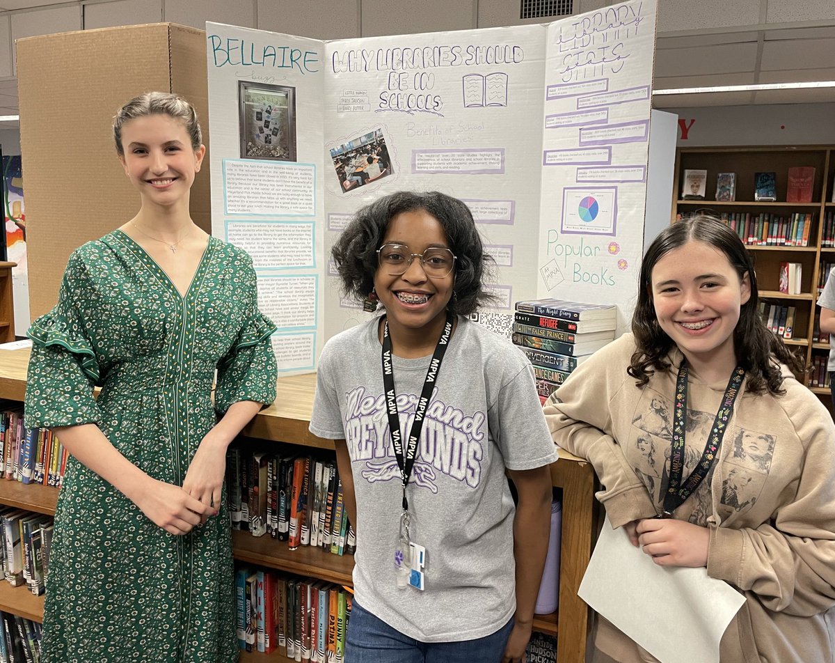 So thankful for the love and support on #SchoolLibrarianDay. Perfect day to share this project “Why Libraries Should Be in Schools” from 3 Greyhounds near and dear to the @MeyerlandMS Library and to my 💜. ➡️bit.ly/4aiOO9C @HISDLibraryServ @MPVAPTO #librariesmatter