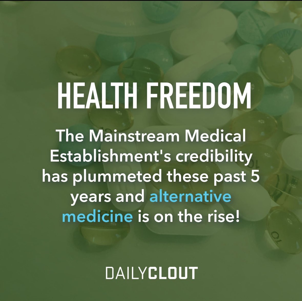 naomirwolf's tweet photo. The Mainstream Medical Establishments credibility has plummeted these past 5 years and its no wonder alternative medicine is becoming the norm. 

#DailyClout
#drnaomiwolf
#alternativemedicine 
#MainstreamMedia 
#MediaLies https://t.co/znDGFF9iT2