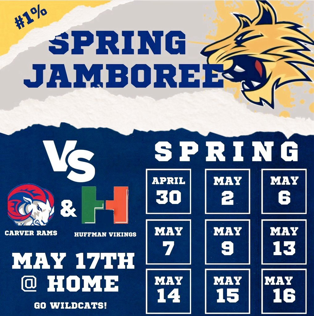 TarrantFootball's tweet photo. 2024 Spring Schedule https://t.co/QSEIK6VNQO