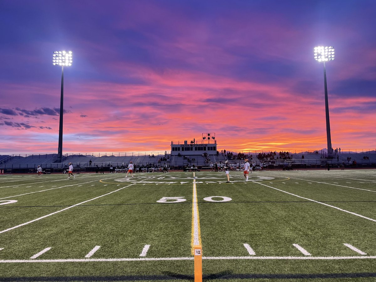 What a beautiful at @ErieHighSchool watching @ErieHSLacrosse. Go Tiger!