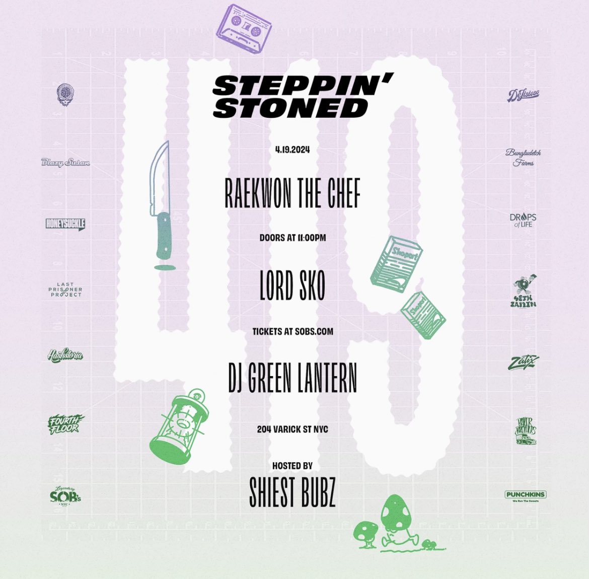 Go checkout <a href="/Raekwon/">Raekwon The Chef</a> and <a href="/DJGREENLANTERN/">DJ Green Lantern</a> at <a href="/SOBs/">SOBs</a> April 19th 🔥👐🏽🐝 #hiphop #newyork #wutang