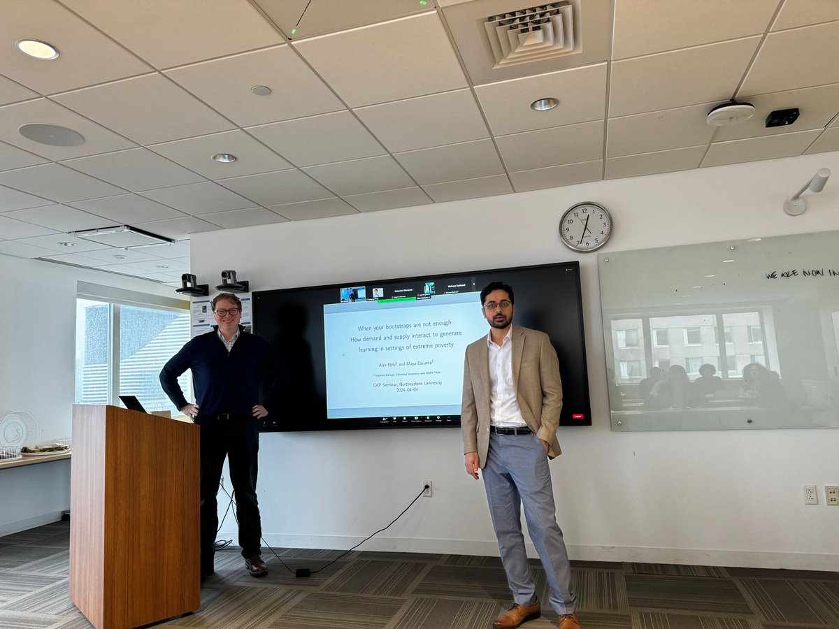 Today at GAP, we had an amazing day with @alexeble presenting his paper. We also recorded our third GAP Podcast with him. Stay tuned for the podcast link in the next few days! @Prof_Nishith_P @Shantanu__K @SilviaPrina @steffel_mary @Northeastern @Columbia
