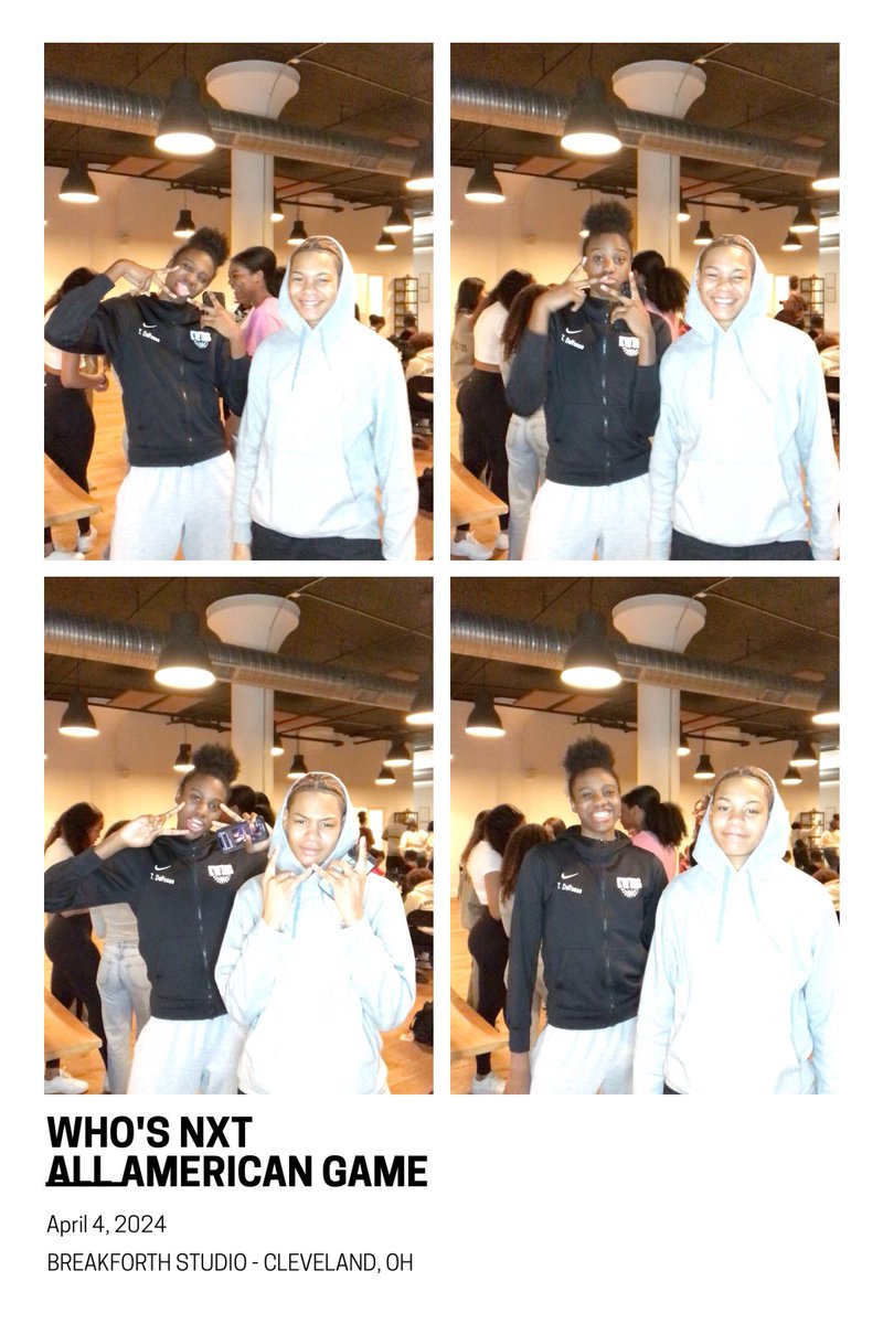 TeamSharp23's tweet photo. Good luck to Team Sharp’s @faithr2024 and @TeyalaDelfosse who are playing in the Who’s Next All American game out at the Final Four in Cleveland, Ohio. #ballers #allamerican #goodluck https://t.co/L2bmC5AnJU