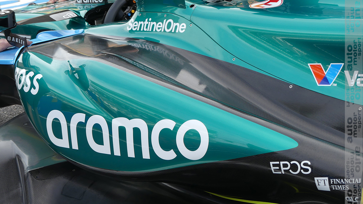 Right now Aston Martin only has one kit of the new upgrade package. It will  be used by Lance Stroll in FP1 & FP2. The second kit should arrive later  today and