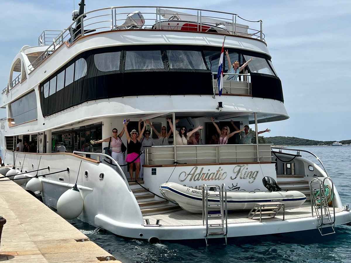 Debstinations's tweet image. Indulge in luxury aboard our private yacht this September!  Discover Croatia's Dalmatian coast in style. Booking now!  DM for more info!