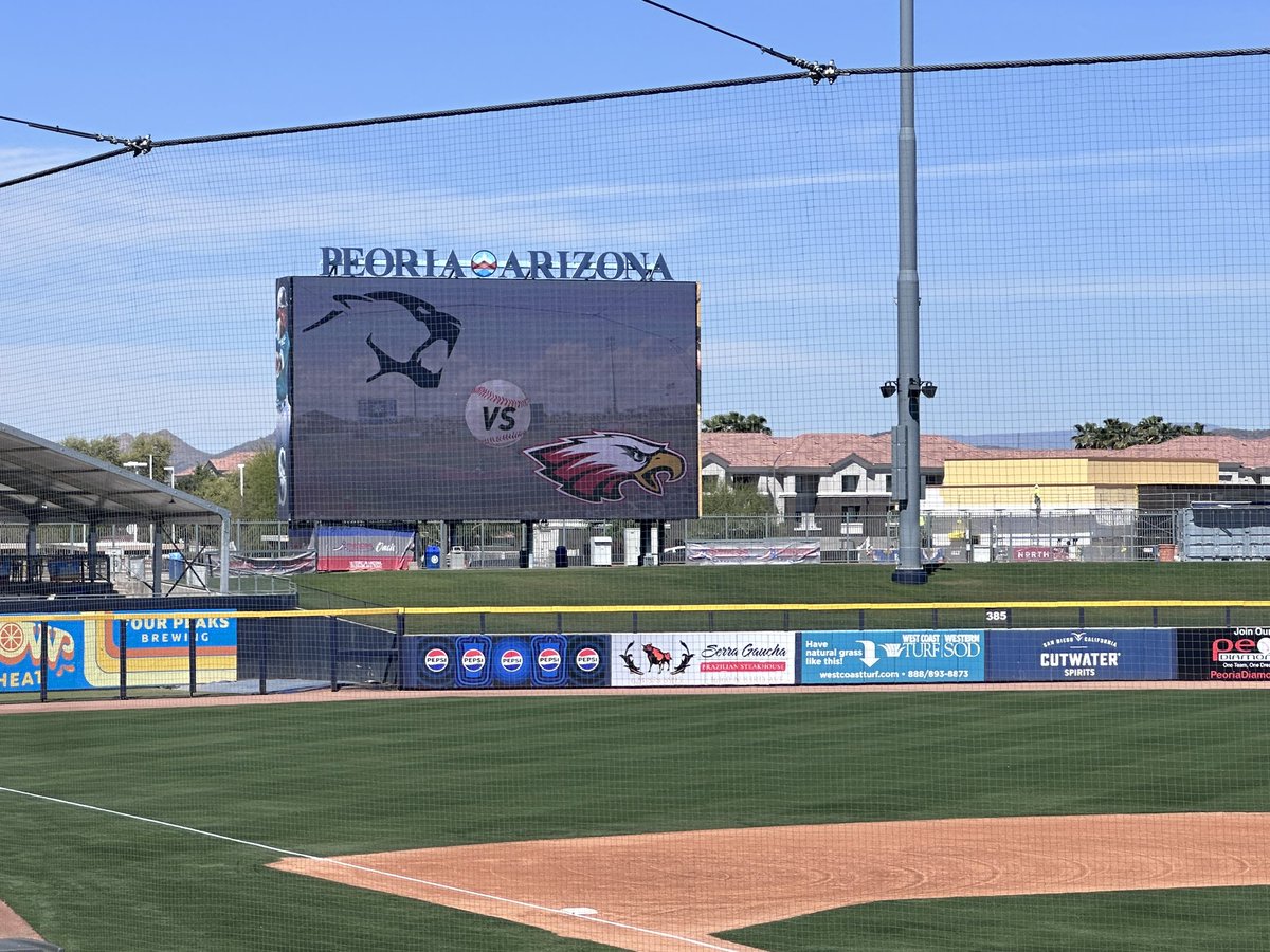Great time at the Peoria Sports complex. Nice to be back in the win column