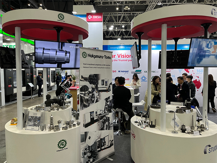 Nakamuratomen's tweet image. 한국의 공작기계를 좋아하는 여러분, 안녕하세요🥰
We, Nakamura-Tome Precision Industry, are now showcasing sample workpieces and introducing our multitasking machines with DKSH Korea at #SIMTOS in @kintex_korea🔥
If you are there, you'll still have time to visit us at
🚩04C320