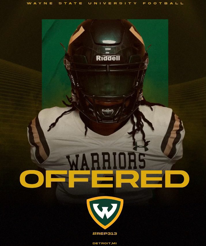 Blessed to receive an offer from Wayne State University @EdCollins26 @CoachWheat6