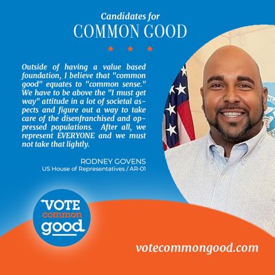 Thrilled to be endorsed by @VoteCommon — see what they said & my full platform at RodneyForCongress.org/platform #arpx #endorsement #Arkansas #NewProfilePic