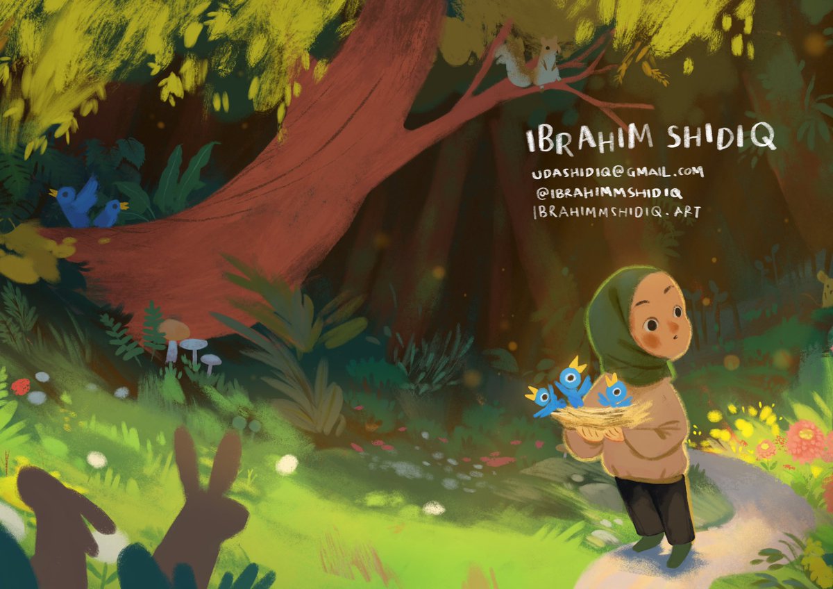 It’s #kidlitartpostcard day!
I’m Ibrahim Shidiq and i am an illustrator based in Indonesia, i’m interested in picture book, covers and other project as well, you can see more of my work at ibrahimmshidiq.art
And i am currently seeking for representation 

Have nice day ❤️