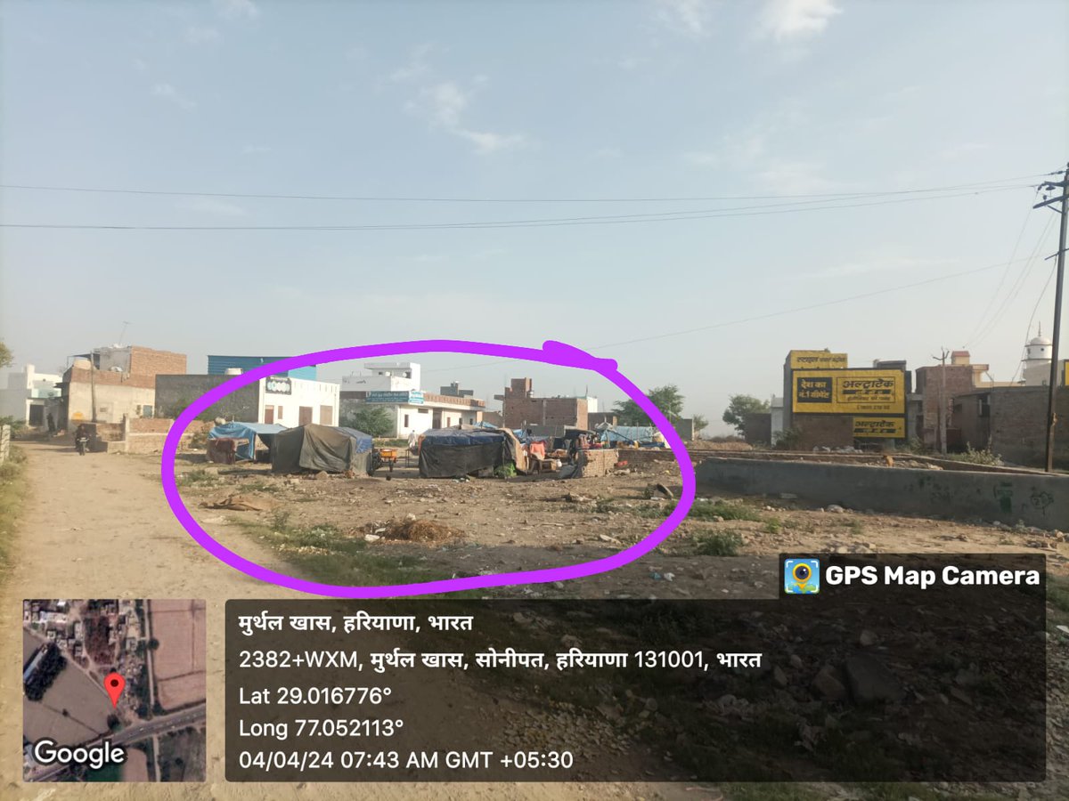 AkhandTrust's tweet photo. सोनीपत  मुरथल रोड़ (रेवली नहर)पर रोहगीया द्वारा दोबारा झुग्गी बनाकर कब्जा  हो गया है, पिछले वर्ष यहीं से पुलिस सहायता से पक्का कब्जा हटाया गया था यह निगम की भूमि खाली करवाई गई थी यह निगम की लापरवाही का परिणाम है इसे तुरन्त हटवाया जाये @NayabSainiBJP @dcsonipat @cmohry @sonepatmc https://t.co/hxH9Ki7z5N