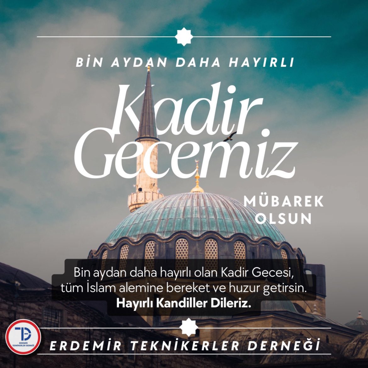 Bin aydan daha hayırlı olan kadir gеcеsinin tüm islam alеminе huzur, sağlık vе bеrеkеt gеtirmеsini dilеriz.