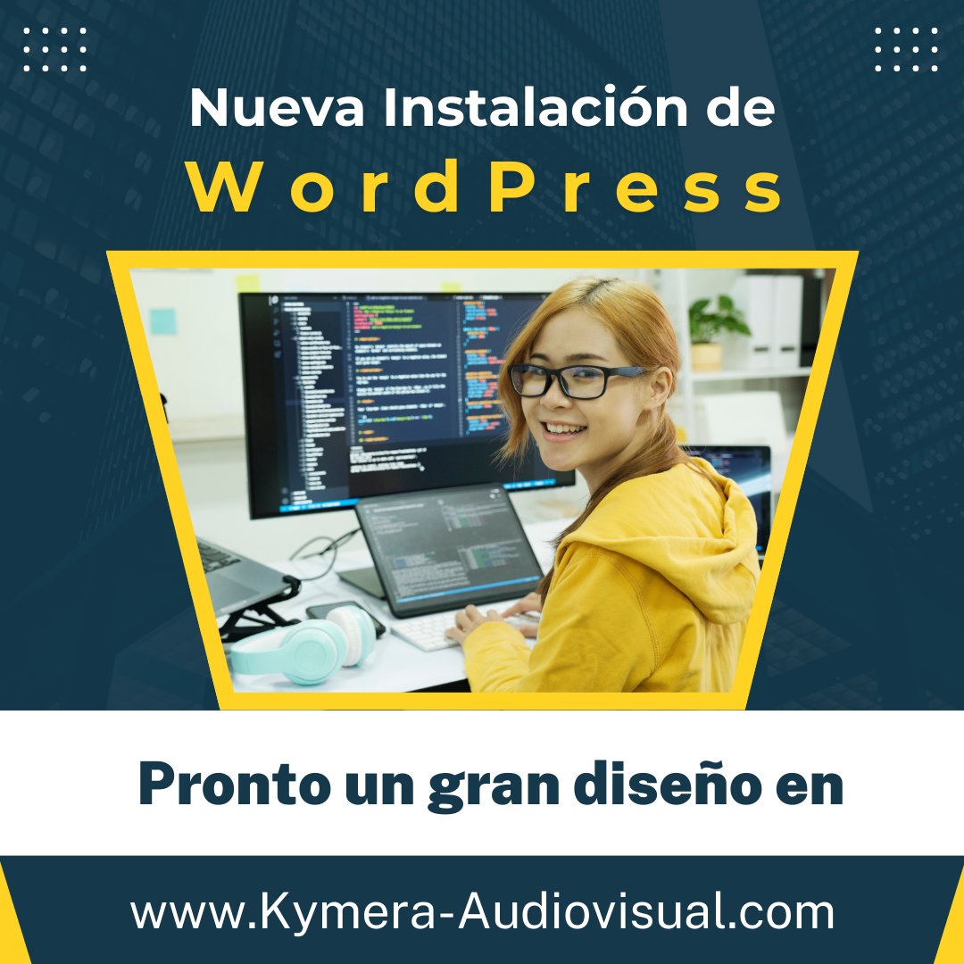 TecDiSol's tweet image. Hemos instalado una nueva Instancia de WordPress automattic.pxf.io/wordpress-
pronto vamos a hacer un gran diseño en 
Kymera-Audiovisual.com
