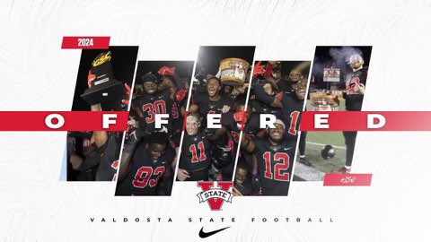 _Tsanders73's tweet photo. After a great talk with Coachcarlson_OL I’m blessed to receive a offer from Valdosta State University #AGTG🙏 https://t.co/hnjNxKiP3c