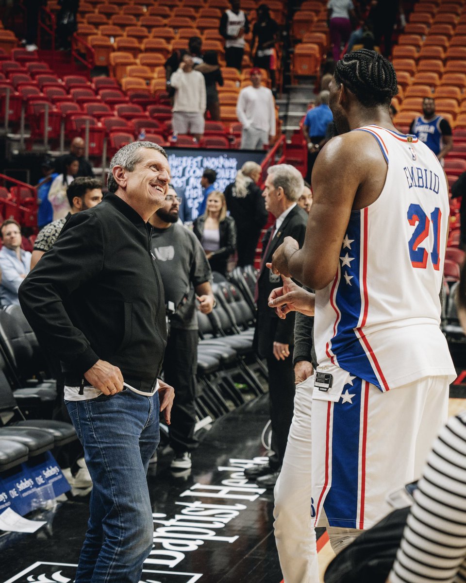 sixers's tweet photo. drive to survive. 🏎️

the @F1 x @NBA crossover. 👀 https://t.co/HvxxmkhEkj