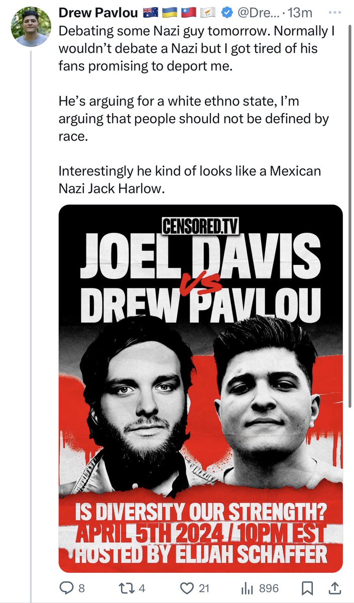 really says a lot about australian nazis that they have to stoop to this