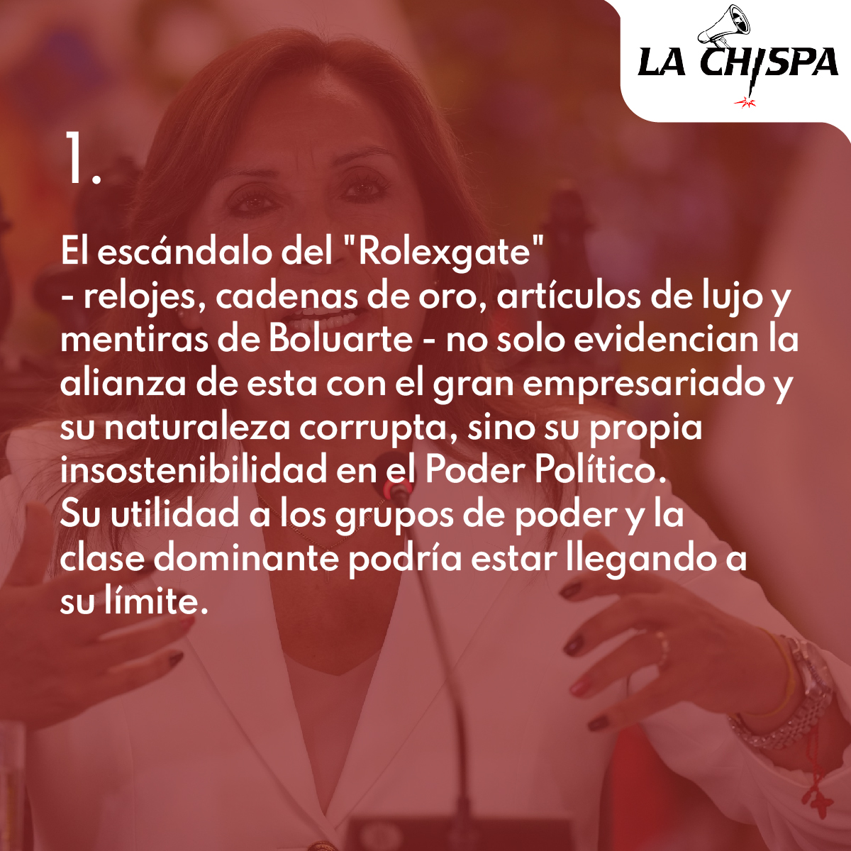 LaChispa_MSP's tweet photo. ANTE LOS ESCÁNDALOS DE ESTE GOBIERNO, NOS PRONUNCIAMOS https://t.co/6lFHmYTSqr