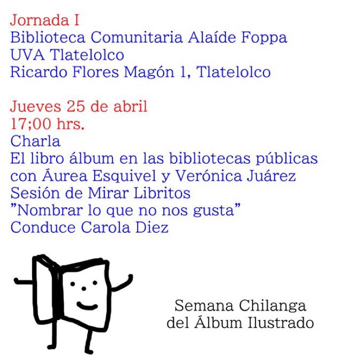 pavidonavido's tweet photo. Esto sucederá muy pronto y quiero verles en cada uno de los lugares en donde se llevará a cabo. Hagamos comunidad en torno al libro álbum. https://t.co/KM7D080RyK