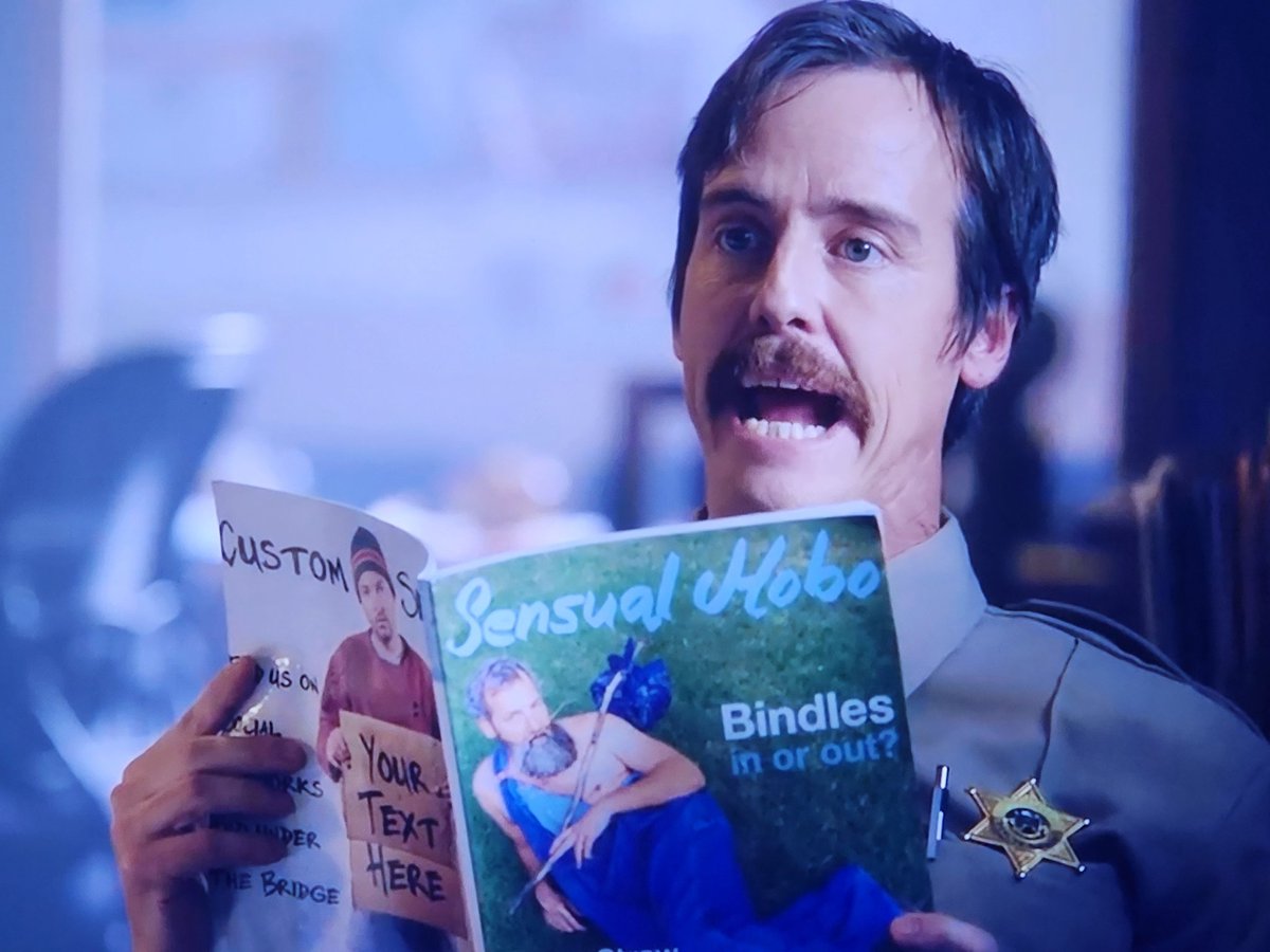 johnfaltin's tweet photo. #frightClub The magazine made me laugh. #StanAgainstEvil https://t.co/RMv9vGQ8Qc