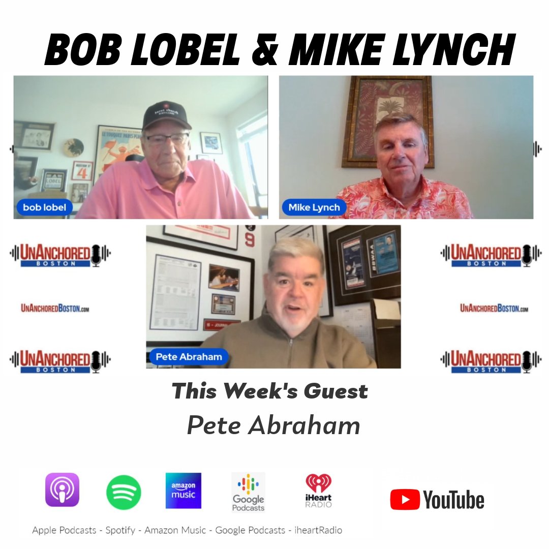 The Boston Globe's Peter Abraham is our guest this week on UnAnchored Boston. Peter shares his thoughts on the passing of Larry Lucchino, the Red Sox, and more. UnAnchoredBoston.com #UnAnchoredBoston @PeteAbe @boblobel @LynchieWCVB  #LarryLucchino #bostonSports