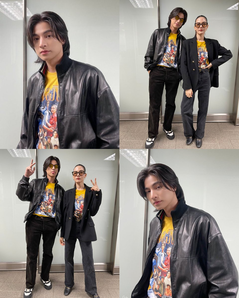 yellowidelia09's tweet photo. Swag couple, our Khun Phu &amp; Laorchan ✨️🖤

#LaorchanxGULF https://t.co/nSUYHmKTcG