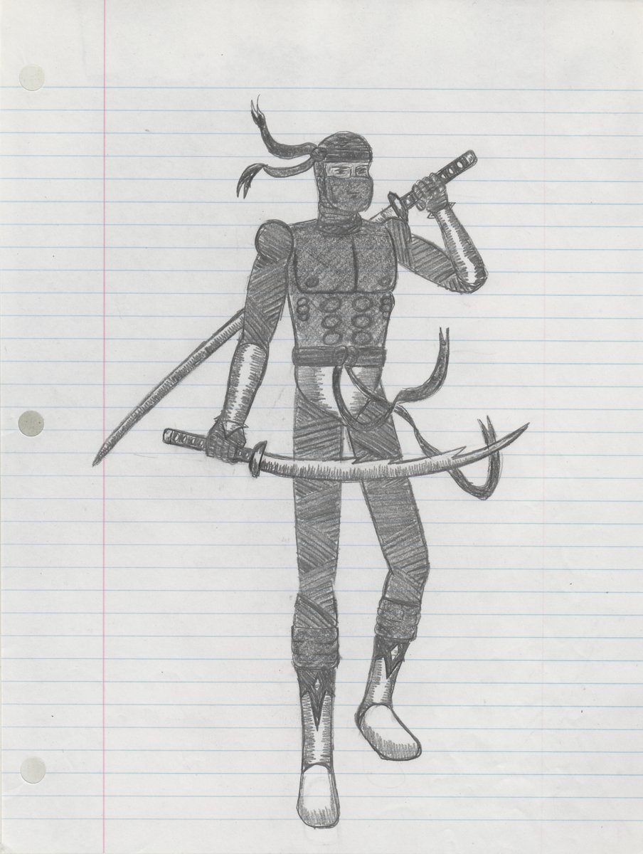 Clawberts's tweet photo. Ninja Pencil Sketch #8 (04-04-2024) #scottsnider #scottmichaelsnider #art #fanart #pencilsketch #sketch #pencil #ninja #ninjasketch #ninjaart #warrior #warriorart #scott #snider #malton #toronto #torontoartist #maltonartist https://t.co/bBCrfYgXrC