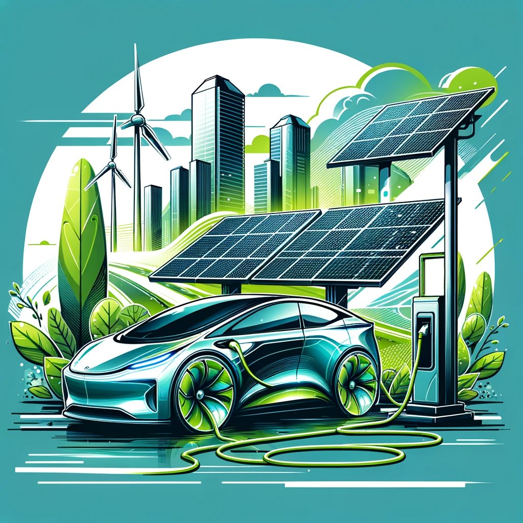 Charging ahead into a sustainable future! 🔋🌞 #ElectricDreams #SolarPower #GreenCity #FutureMobility #SustainableLiving #CleanEnergy #RenewableFuture #EcoFriendly #FuturisticDesign #UrbanInnovation