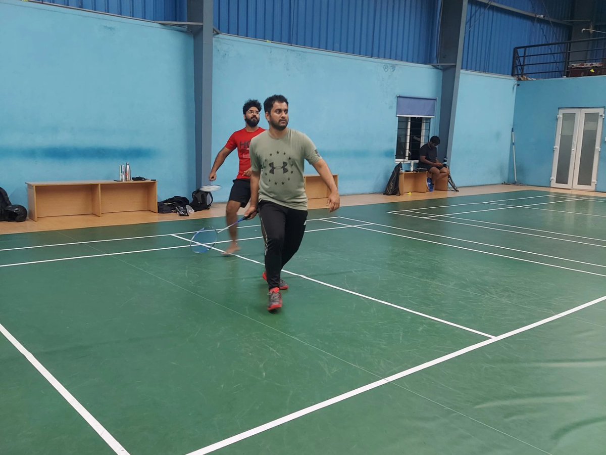 #happyhyderabad #Badminton #Cyberabad Thank you Prem for organising the Badminton game #happyhyderabadBadminton #badmintonplayer #badmintonlovers #Hyderabad #Telangana