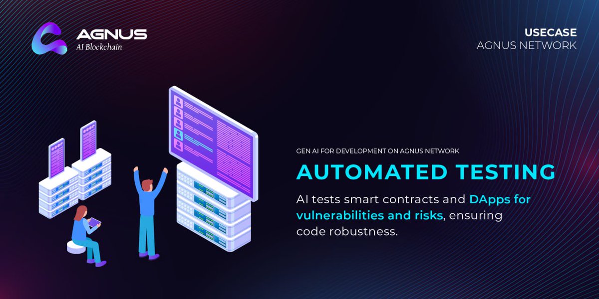 AgnusAIChain's tweet image. Ensuring code that&apos;s clean, secure, and robust, #AgnusAI&apos;s automated testing is like a digital fortress for your smart contracts and DApps. 

Sleep easy; we&apos;ve got the watch. 

#AITesting $AGN #ETH #BTC #AIBlockchain #AI #WEB3 #AgnusAIChain  #Layer1 #EVM