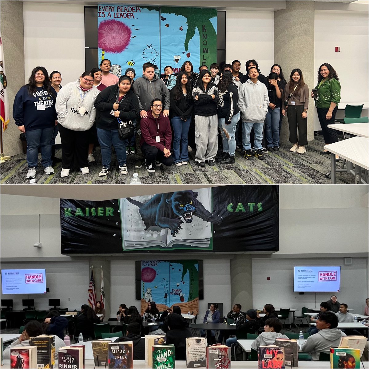 So great to have our future Cats visit campus — really appreciate the Workability Program field trip! #GoCats #KaiserStrong 💚🤓🎉 @FUSD_Southridge