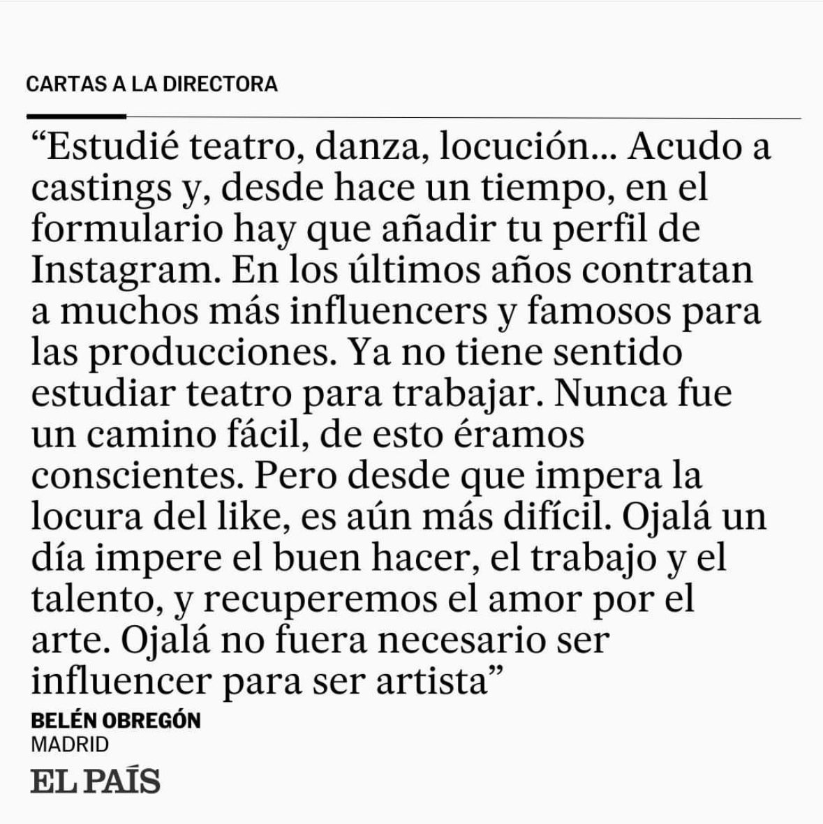 Esto…y mil veces esto. 
Que tiempos…