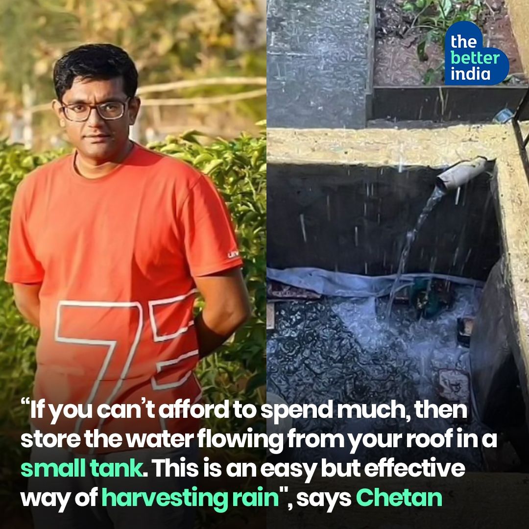 “Even the borewell in my house was 100 feet deep. But during summer, we faced water scarcity. 

#RainwaterHarvesting #SaveWater #EachdropisImportant #PositiveInitiative #summer2024  

[Rain Water Harvesting, Save Water]