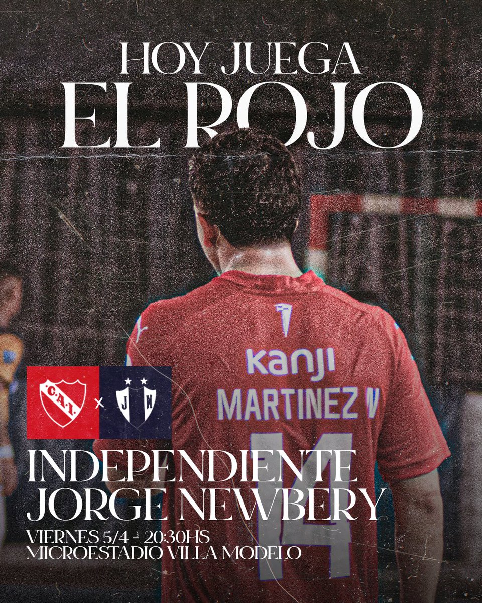 ¡HOY JUEGA #INDEPENDIENTE!

#TodoRojo🔴